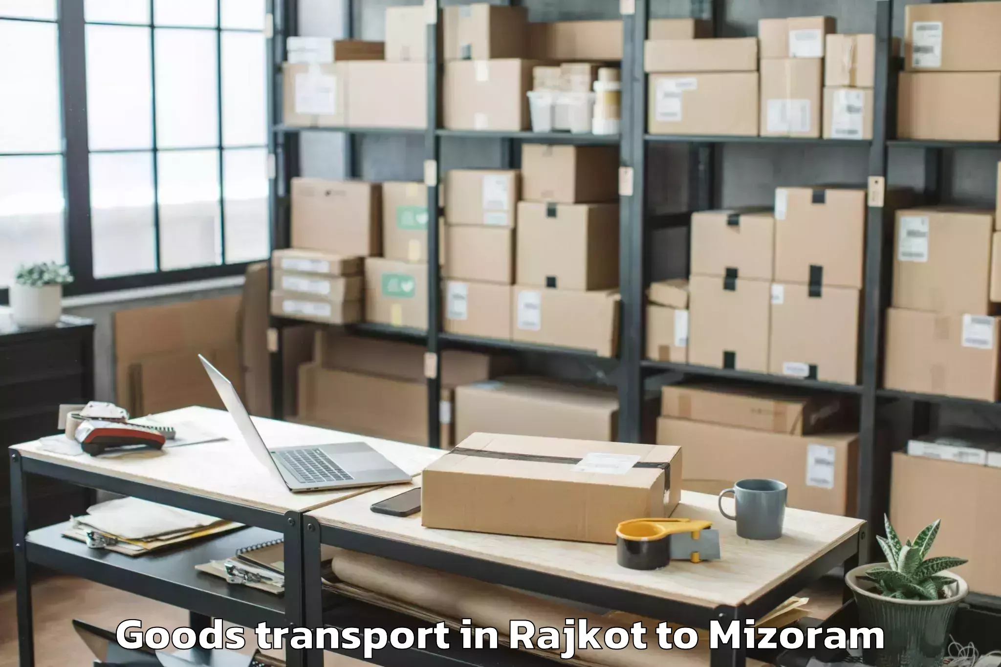 Get Rajkot to Sairang Goods Transport